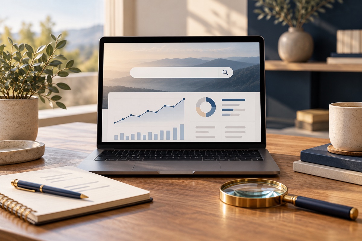 Illustrative seo scene